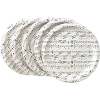 Music Note Plates (16 PK)