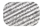 Placemats with a Sheet Music Theme