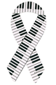 Support The Piano Ribbon Magnet