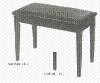 Upholstered Upright Piano Benches