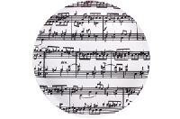Sheet Music Cake Plate
