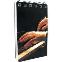 3D Piano Hands Notebook