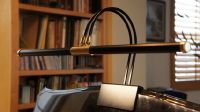 Grand Piano Clip-on Lamp, 22-inch, LED,   Black/Brass Accents