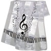 Scarf with G-Clef, Keyboard, & Notes