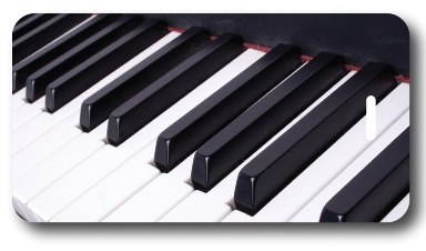 Piano Keyboard Luggage Tag