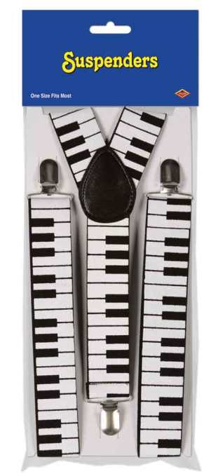 Piano Keyboard Suspenders