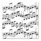 Music Note Paper Party Napkins - 6.5" Square