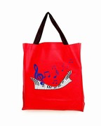 Piano Keyboard & Notes Tote Bag