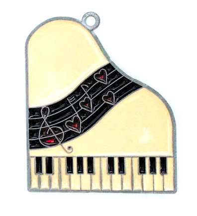 Piano Suncatcher - White