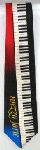 Men's Silk Tie with Keyboard & Mezzo Forte