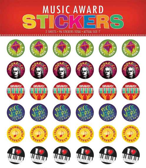 Music Award Stickers
