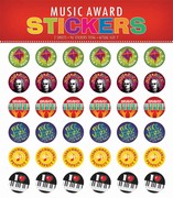 Music Award Stickers