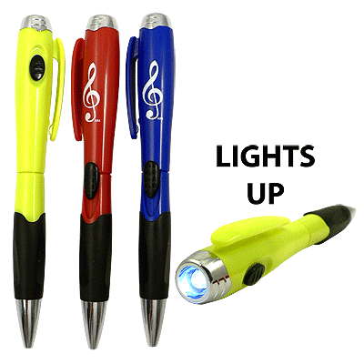G-Clef Pen with Built in Light