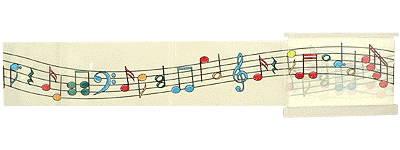 Music Staff Party Banner