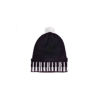 Knit Hat with Keyboard Design