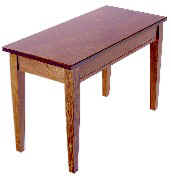 Professional Square Tapered Leg Bench