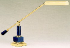 Brass Piano Lamp (Black Marble or Walnut) (P10-190)