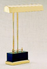 Brass Piano Lamp - Polished Brass & Black