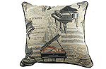 Piano Theme Tapestry Pillow
