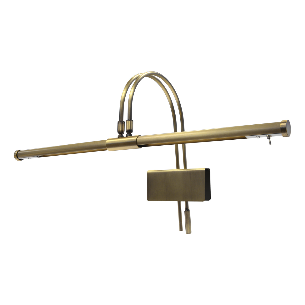 Grand Piano Clamp-on Lamp, Antique Brass, 22-inch, LED,
