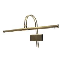 Grand Piano Clamp-on Lamp, Antique Brass, 22-inch, LED,