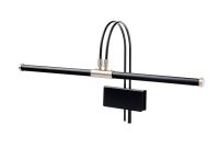 Grand Piano Clamp-on Lamp, 22-inch, LED, Black/Satin Nickel Accents, GPLED22SN