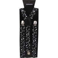 Suspenders with Black & White Notes