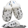 Slippers - Flannel Slippers with Music Notes (Ladies)